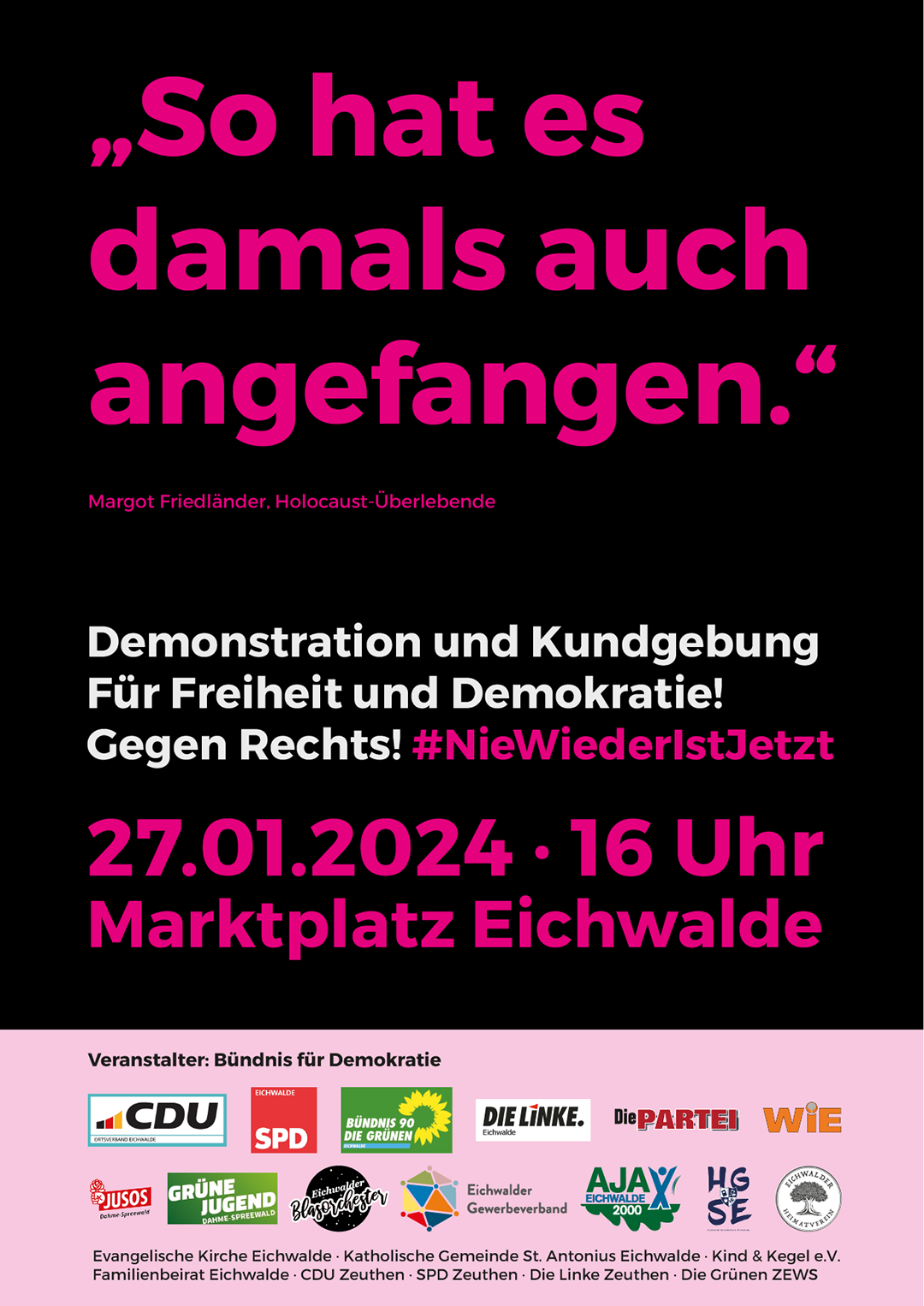 Plakat Demonstration 
